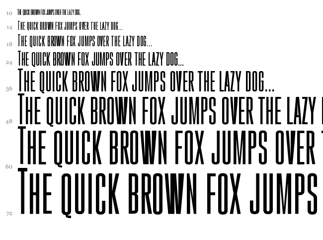 Gobold font waterfall